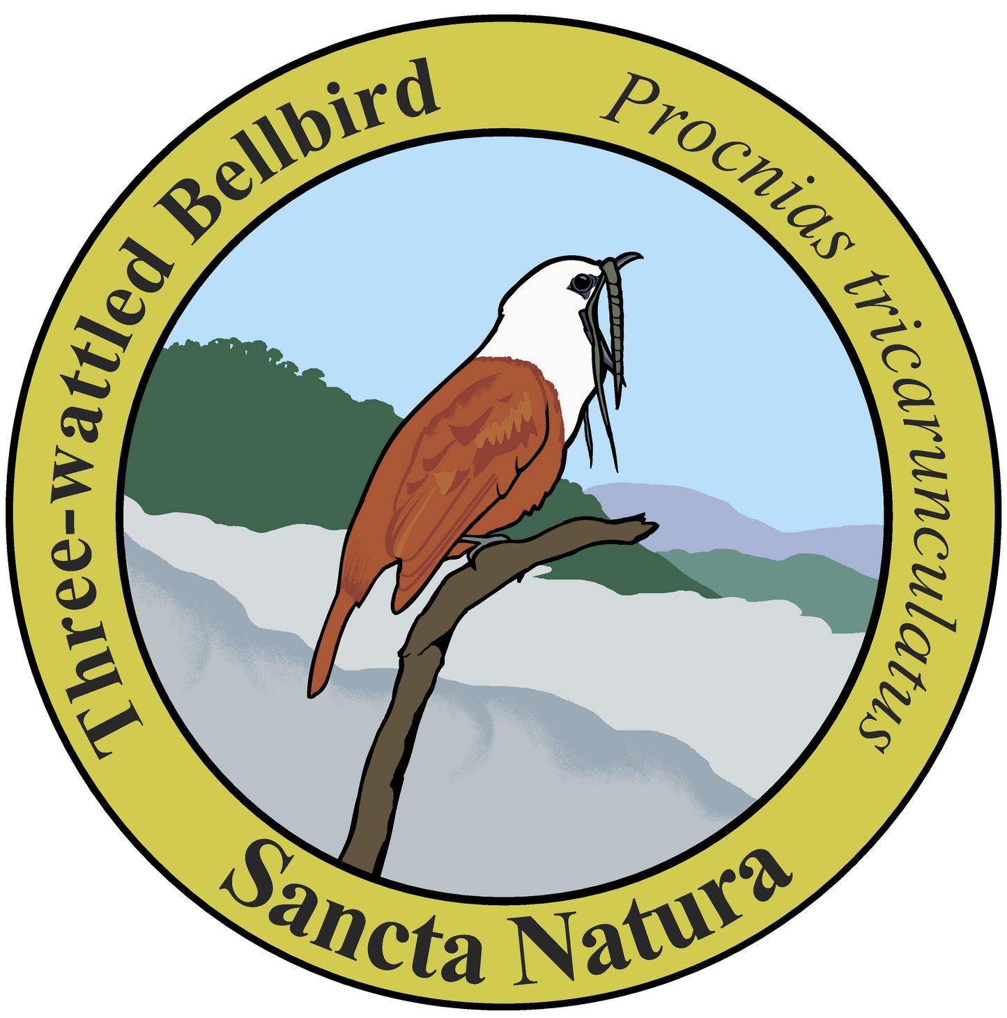 Adult Three-wattled Bellbird T-shirt