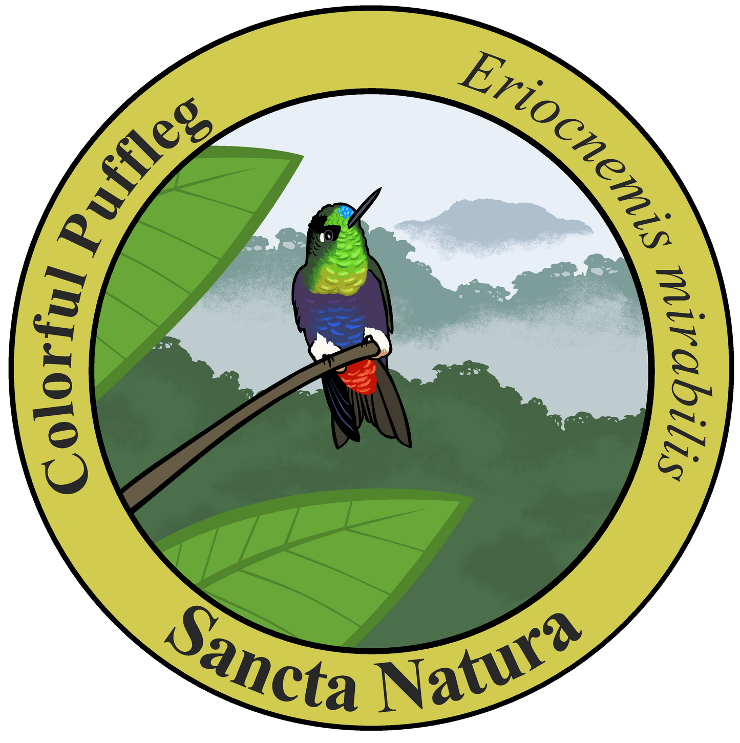 Adult Colorful Puffleg T-shirt