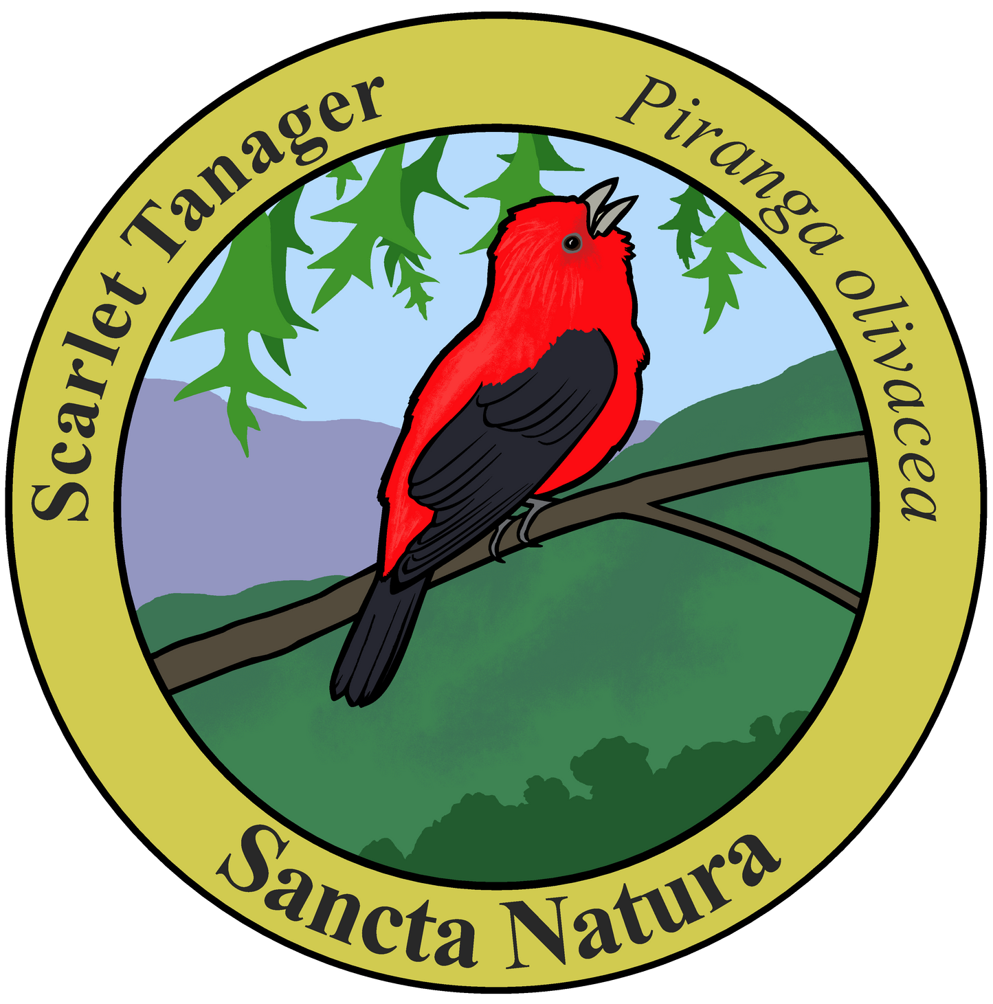 Kids Scarlet Tanager T-shirt