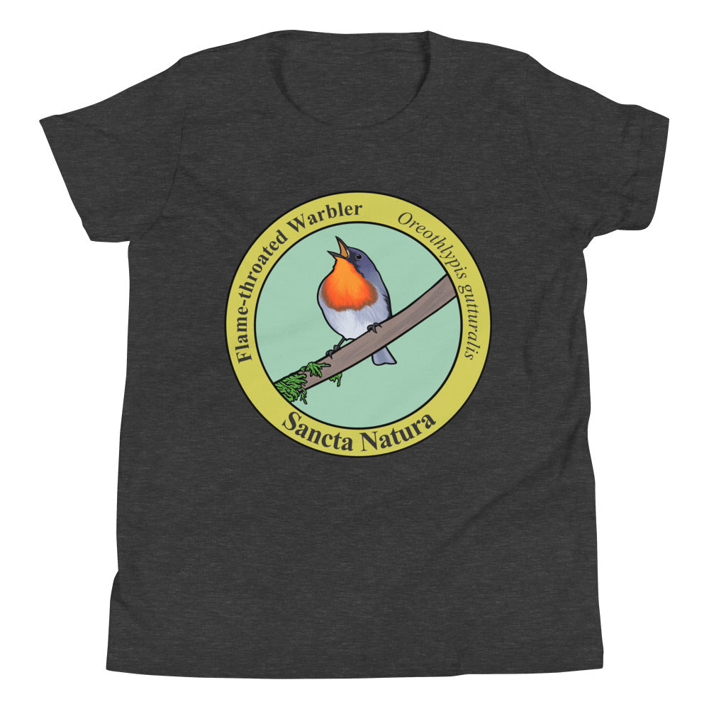Kids Flame-throated Warbler T-shirt