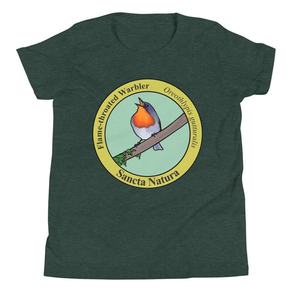 Kids Flame-throated Warbler T-shirt