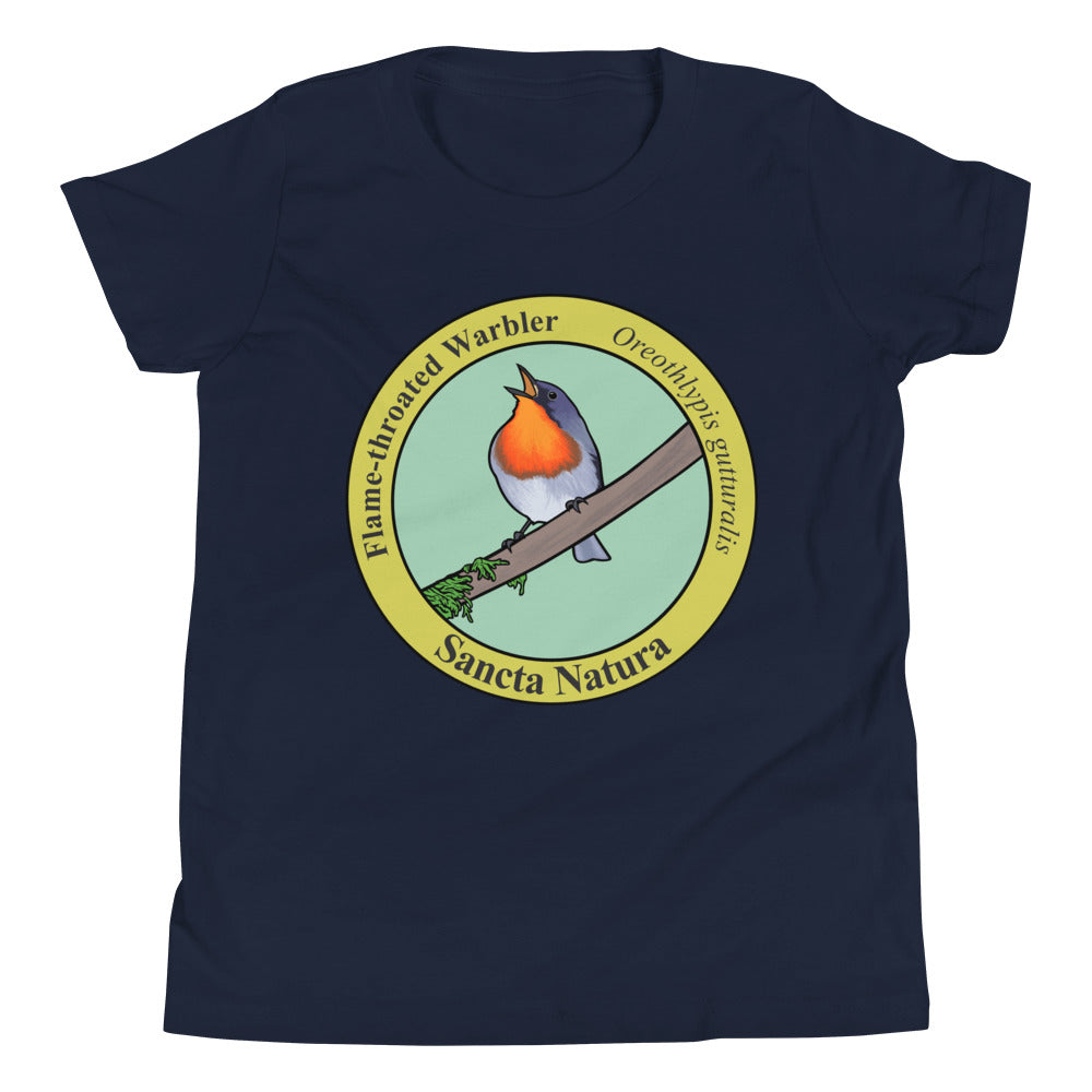 Kids Flame-throated Warbler T-shirt
