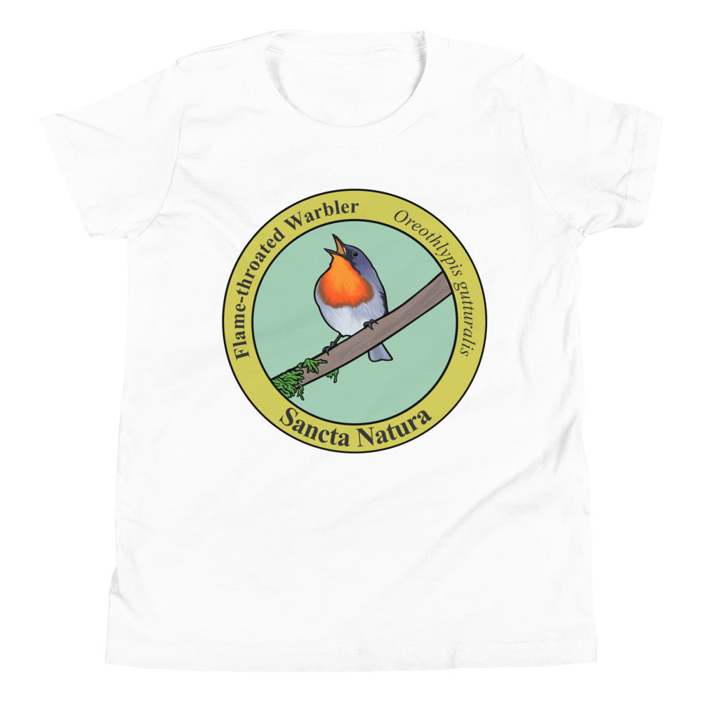 Kids Flame-throated Warbler T-shirt