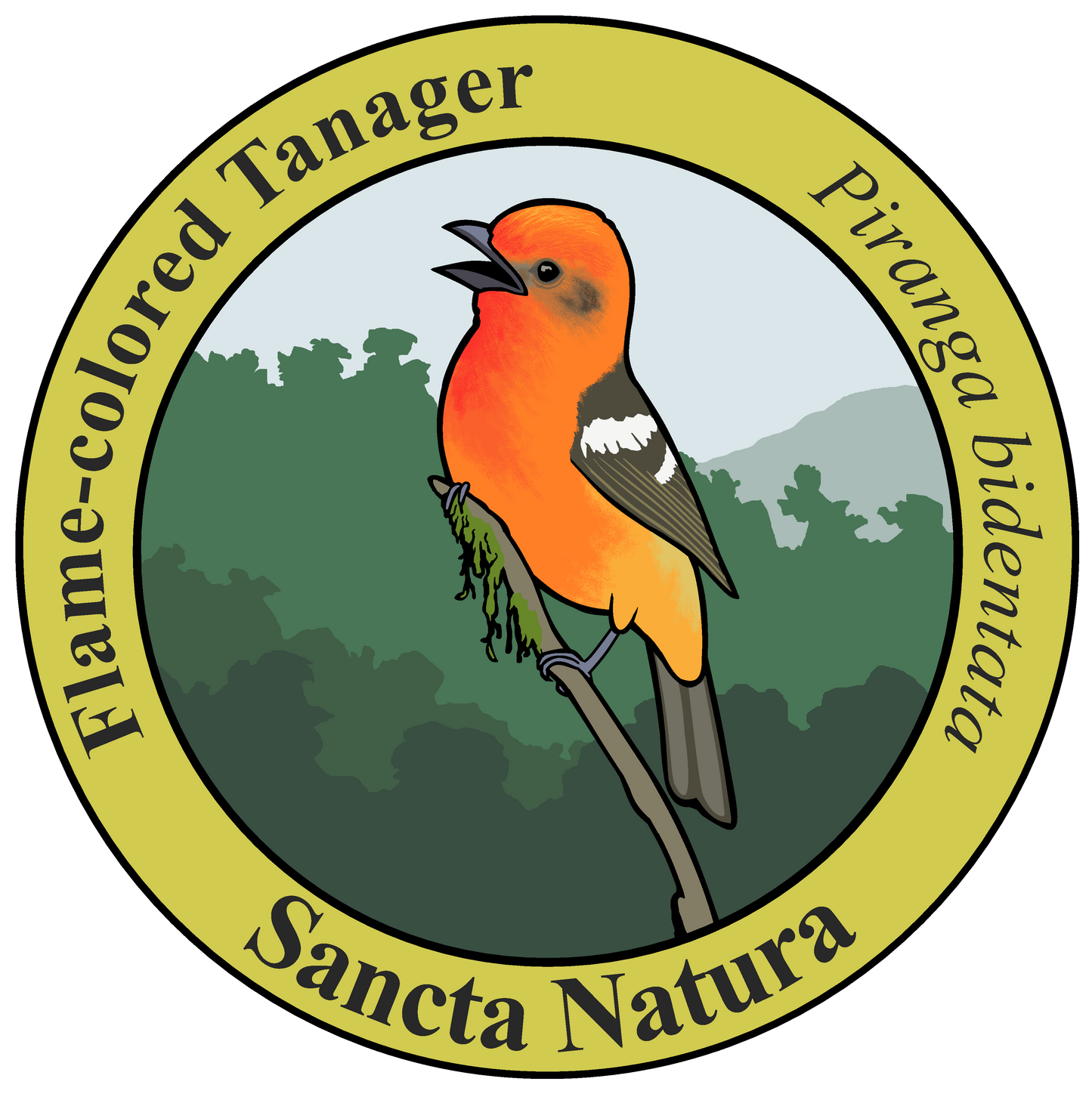 Adult Flame-colored Tanager T-shirt
